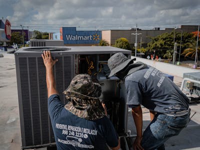 High Sierra Heating & Air - Website homepage design on desktop and mobile